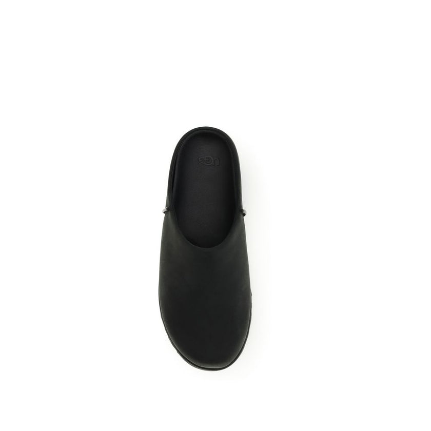 UGG Schwarze Bos Taurus Kalbsleder-Mules