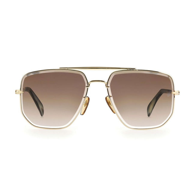 David Beckham Sonnenbrille aus Goldmetall