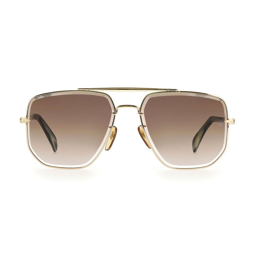 David Beckham Sonnenbrille aus Goldmetall