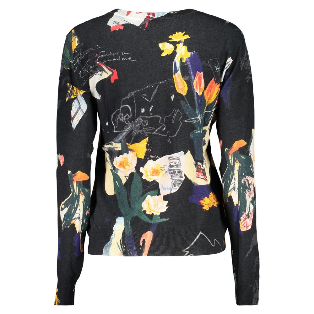 Desigual Schwarzer Damenpullover aus Viskose