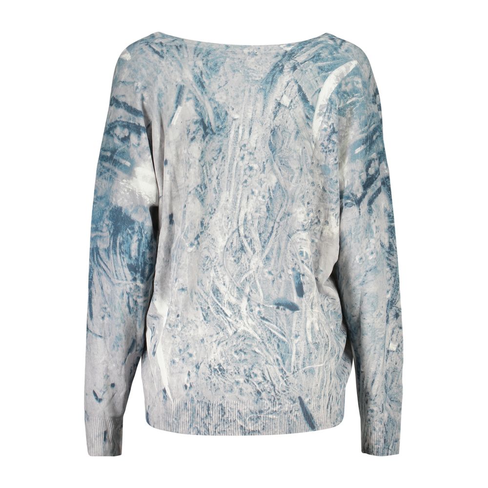 Desigual Azzurro Viskose Damen Pullover