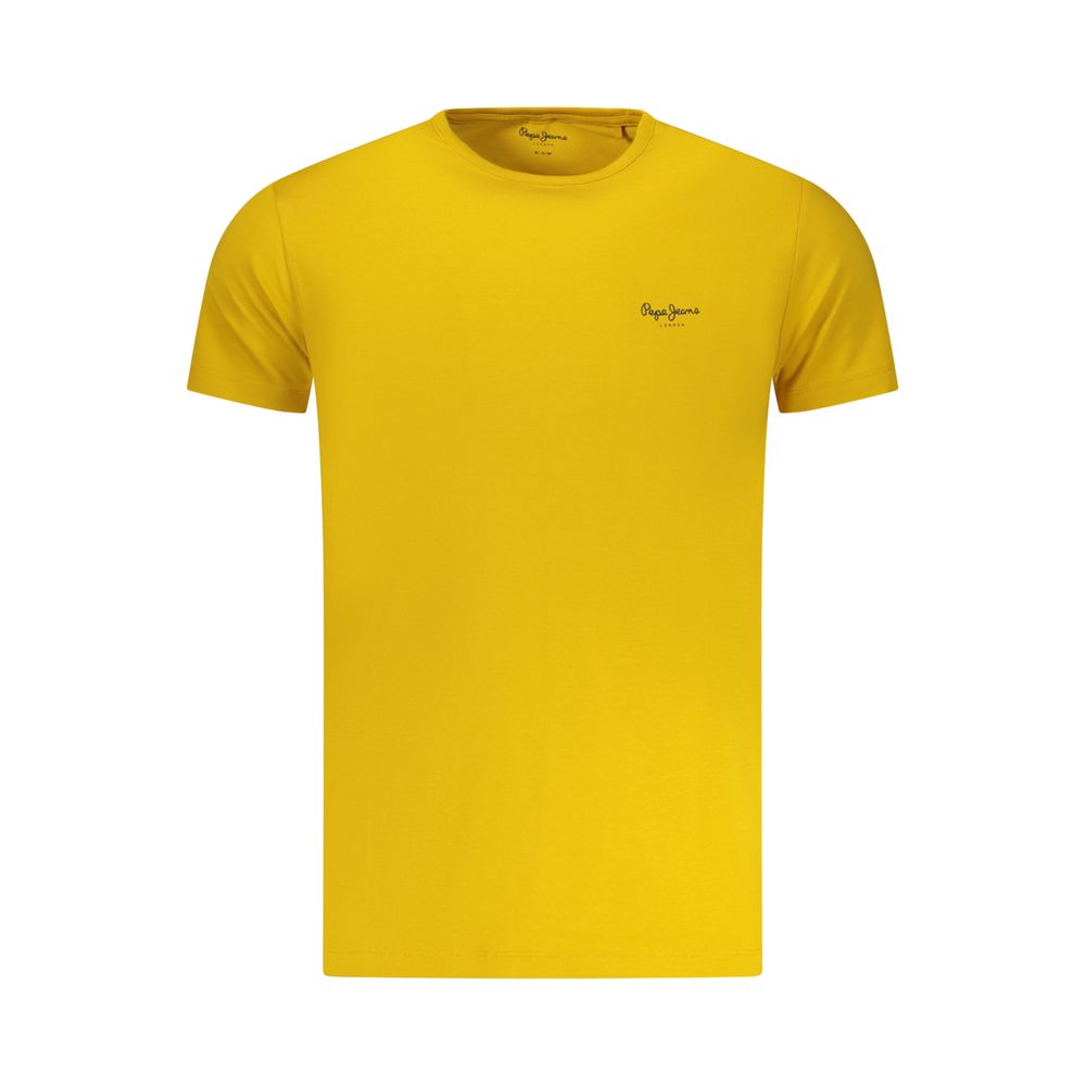Pepe Jeans Men's Yellow Cotton T-Shirt