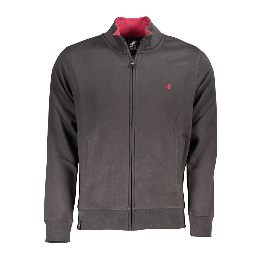 U.S. Grand Polo Grigio Baumwoll-Sweatshirt für Herren