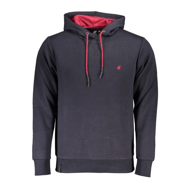 U.S. Grand Polo Blauer Baumwoll-Kapuzenpullover für Herren