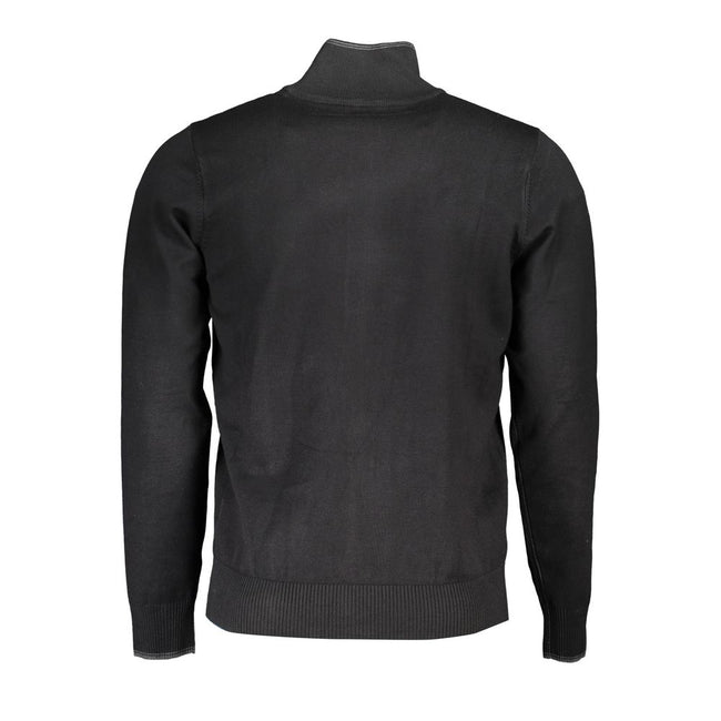 U.S. Grand Polo Schwarzer Herren Cardigan aus Viskose