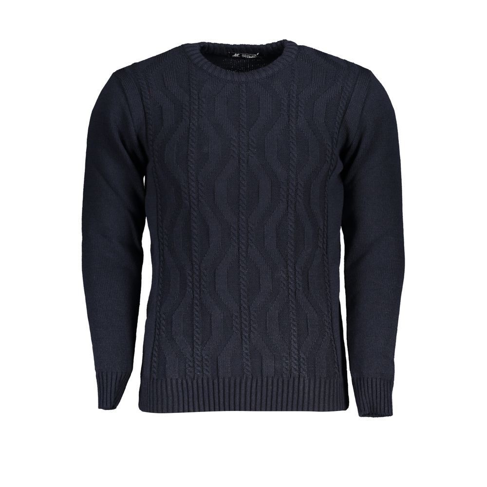 U.S. Grand Polo Blauer Herrenpullover aus Acryl