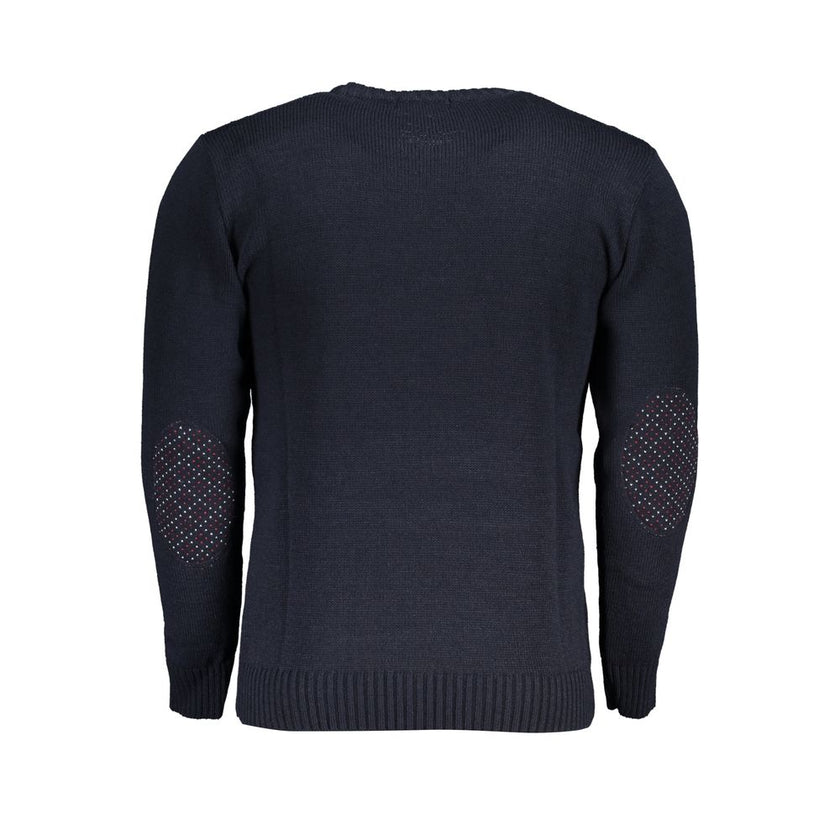 U.S. Grand Polo Blauer Herrenpullover aus Acryl