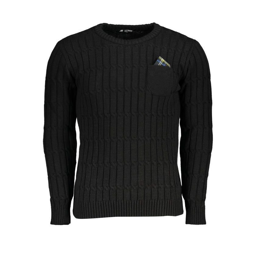 U.S. Grand Polo Schwarzer Sweatshirt aus Stoff