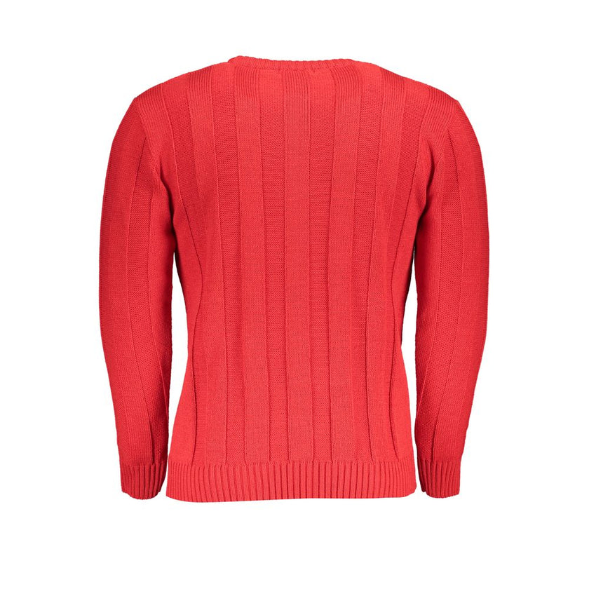 U.S. Grand Polo Roter Herrenpullover aus Acryl