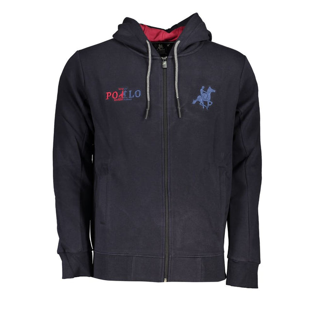 U.S. Grand Polo Blauer Baumwoll-Kapuzenpullover für Herren