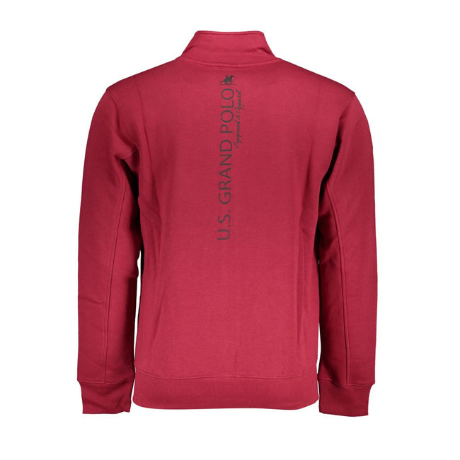 U.S. Grand Polo Rotes Baumwoll-Sweatshirt für Herren