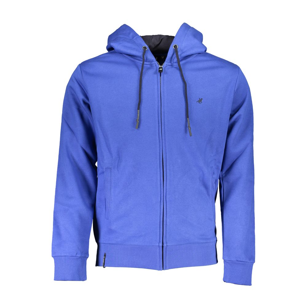 U.S. Grand Polo Blauer Baumwoll-Kapuzenpullover für Herren