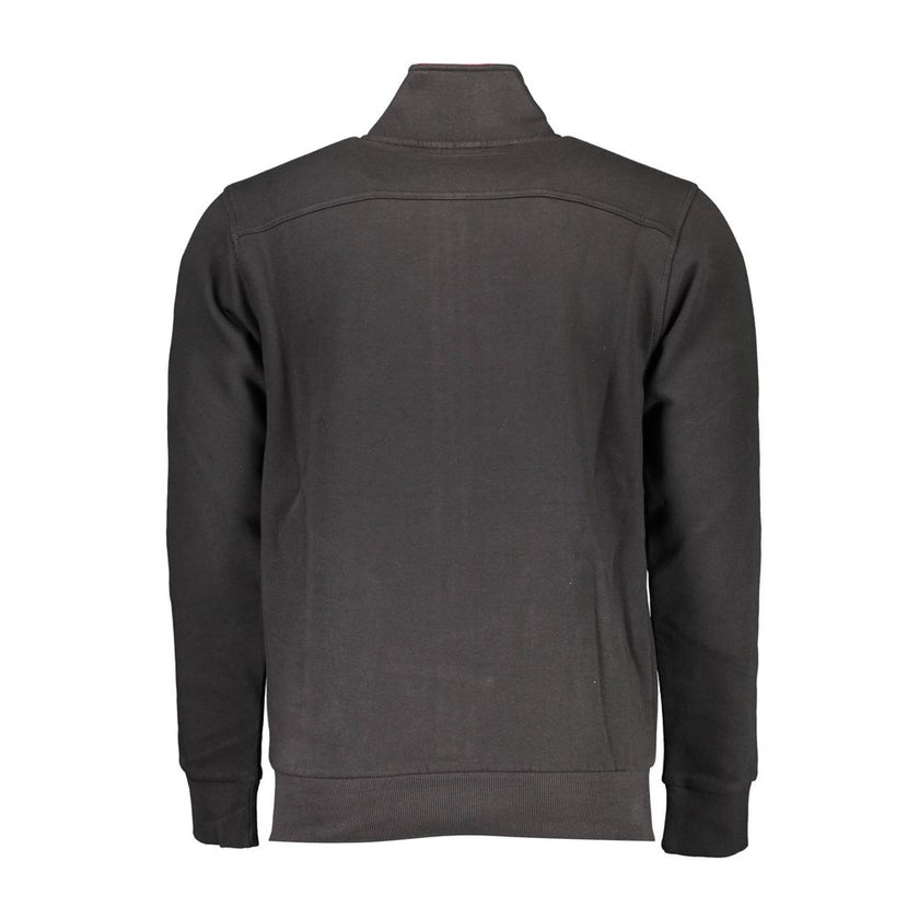 U.S. Grand Polo Schwarzer Baumwoll-Herren-Sweatshirt