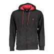 U.S. Grand Polo Schwarzer Herren-Hoodie aus Baumwolle