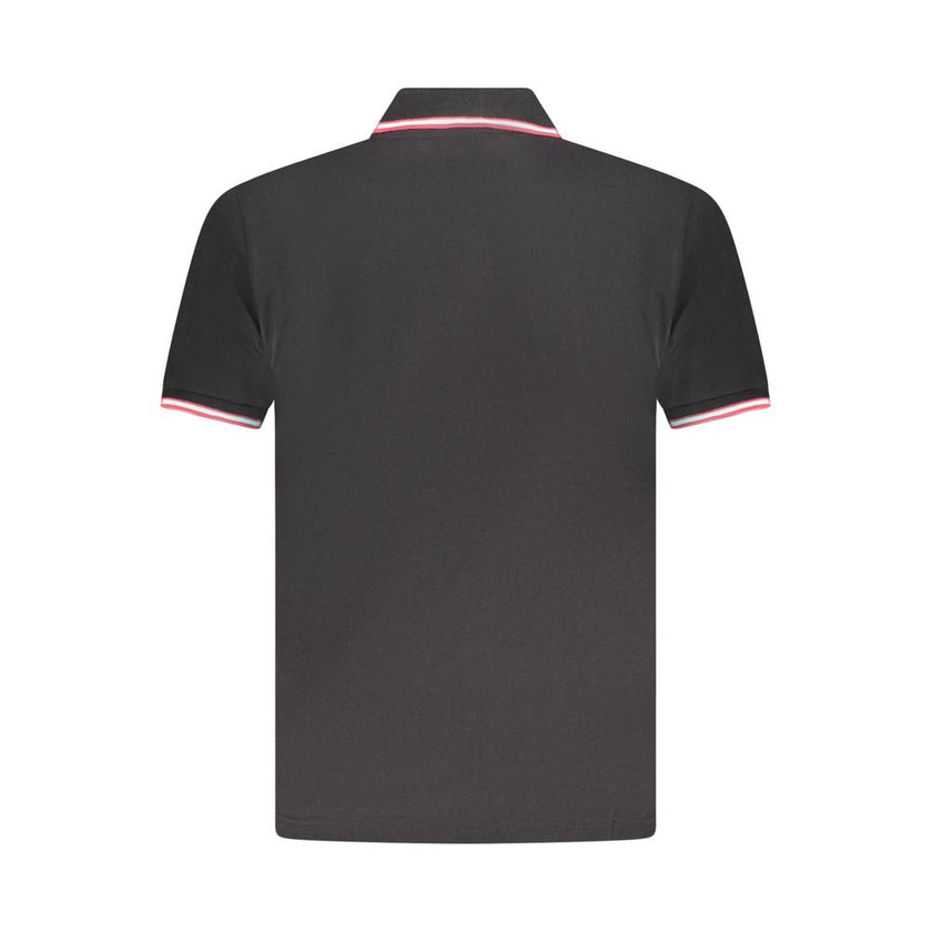 U.S. Grand Polo Schwarzes Herren-Poloshirt aus Baumwolle