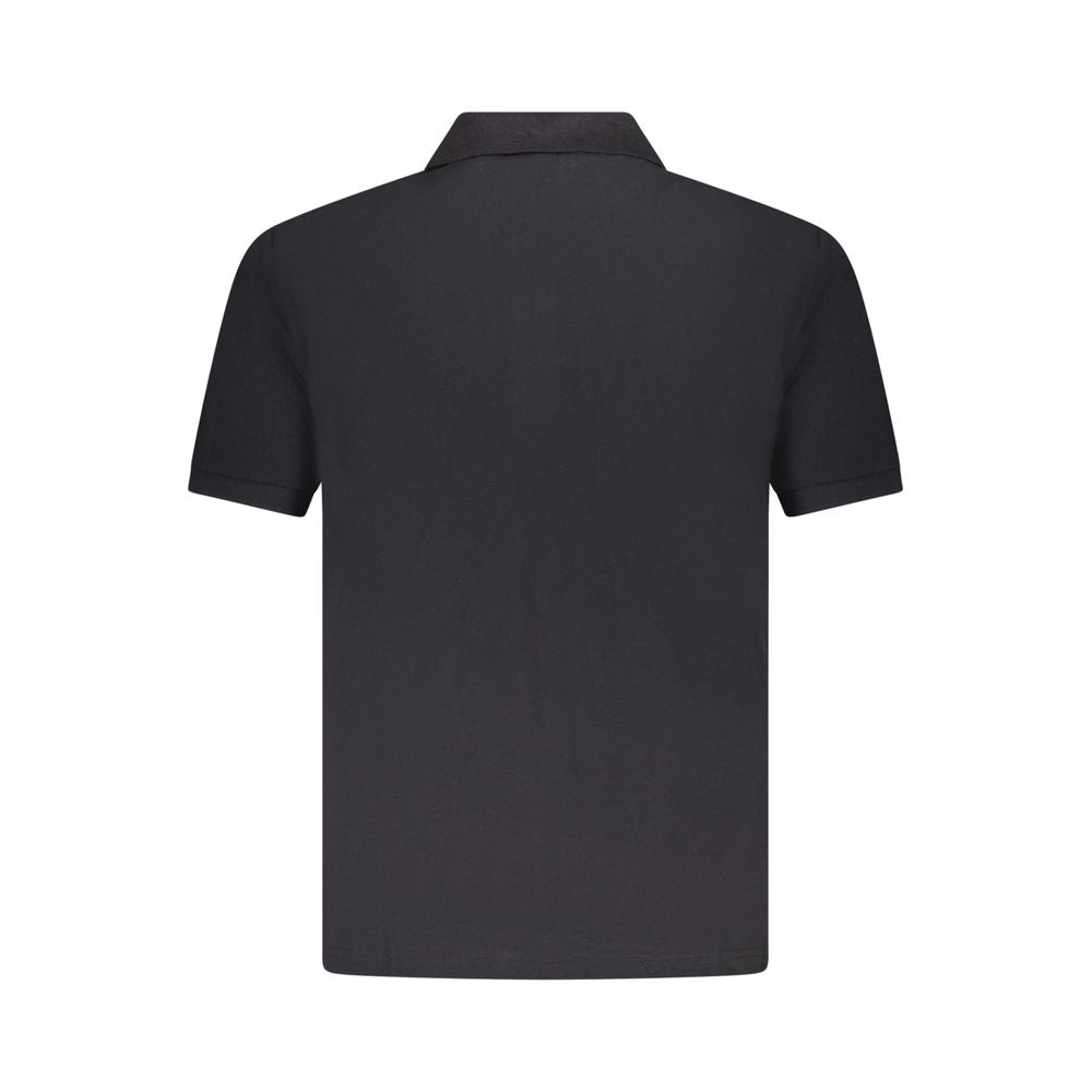 U.S. Grand Polo Schwarzes Baumwoll-Poloshirt für Herren