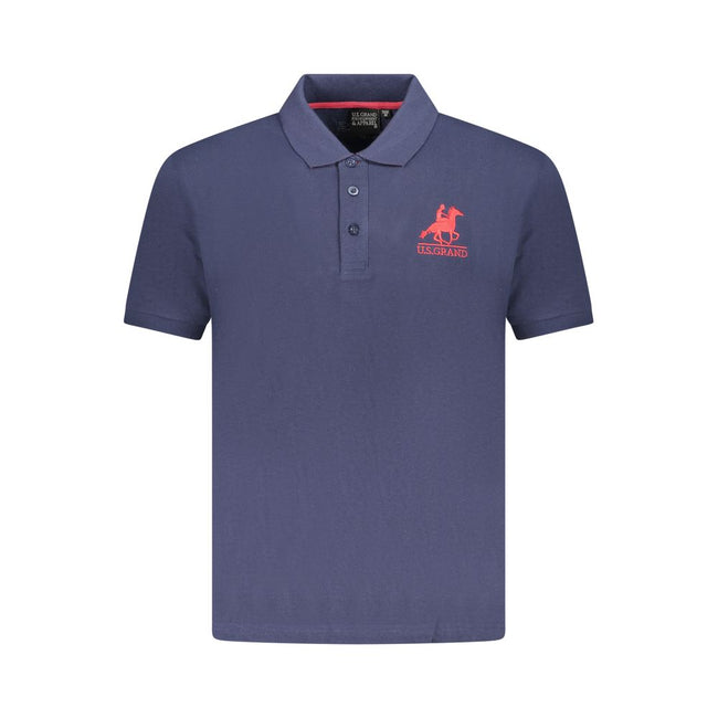 U.S. Grand Polo Blu Cotton Herren Poloshirt