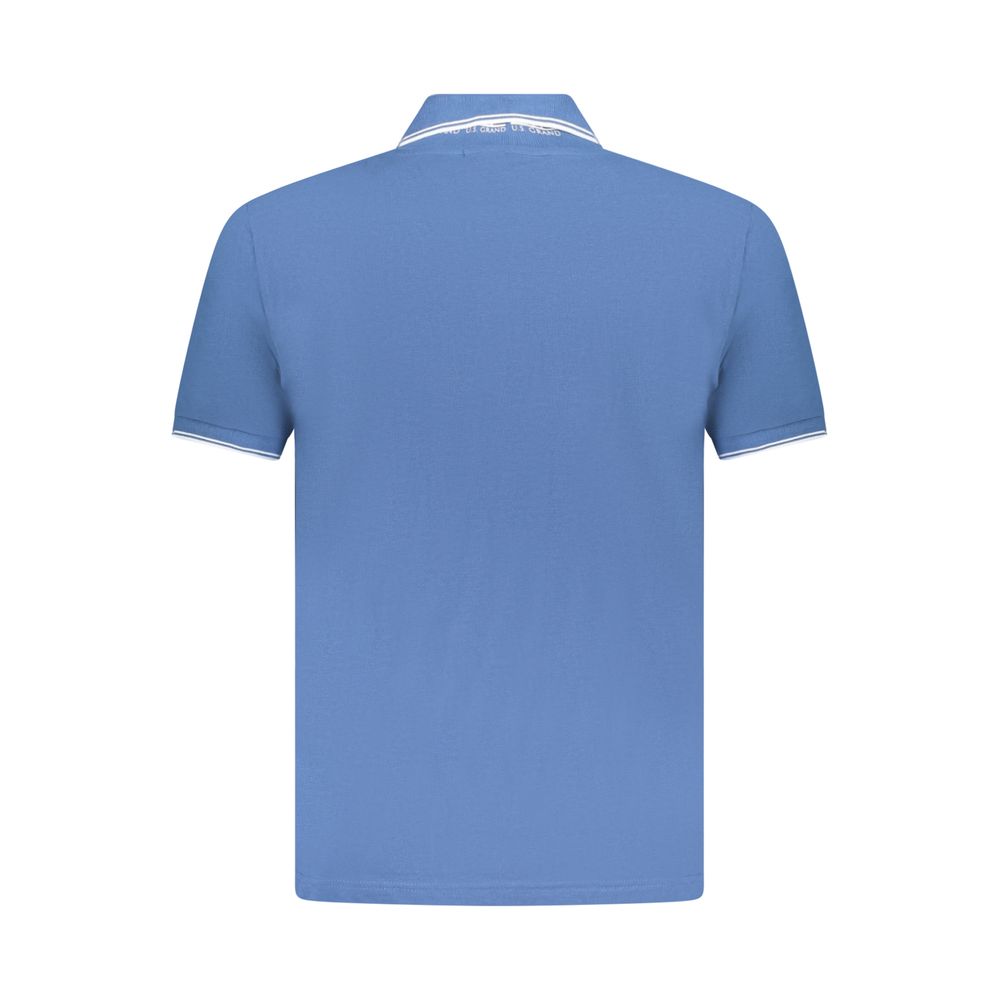 U.S. Grand Polo Blaues Baumwoll-Poloshirt für Herren