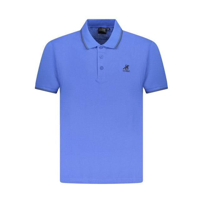 U.S. Grand Polo Blaues Herren-Poloshirt aus Baumwolle