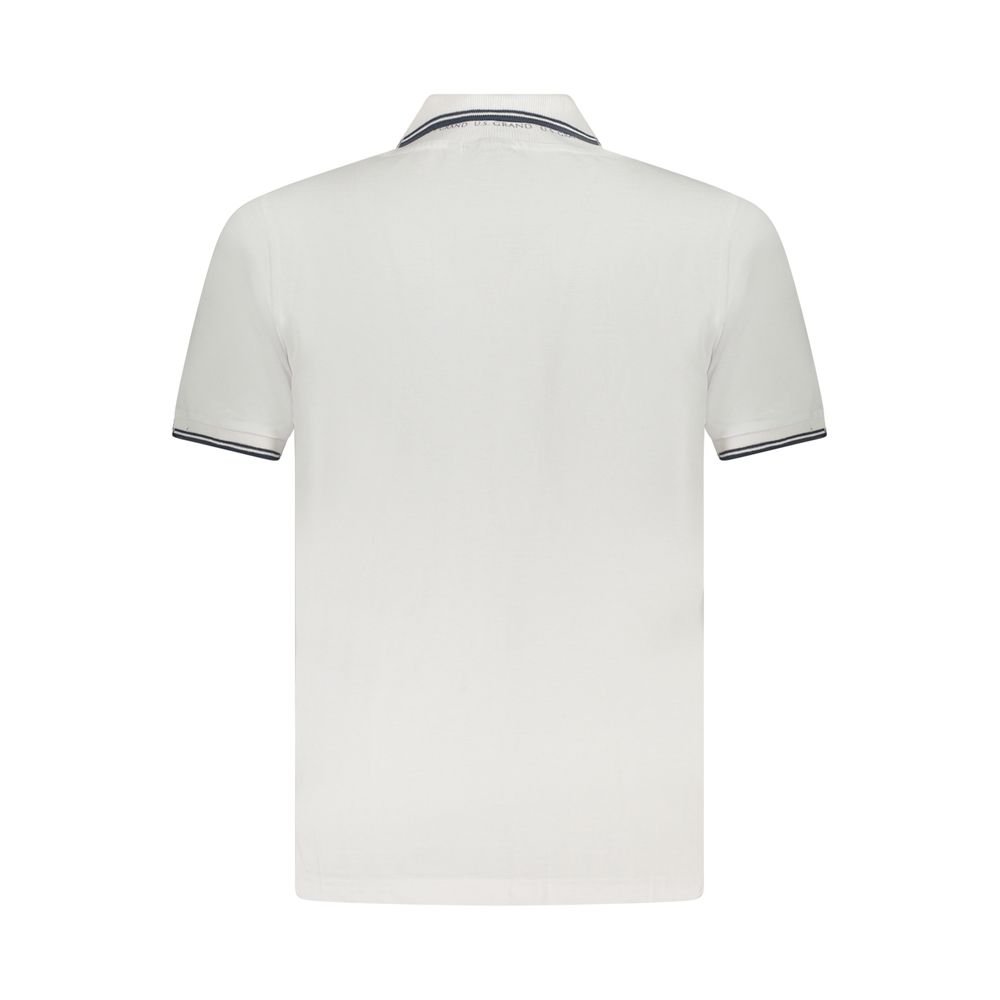 U.S. Grand Polo Weißes Poloshirt aus Baumwolle für Herren