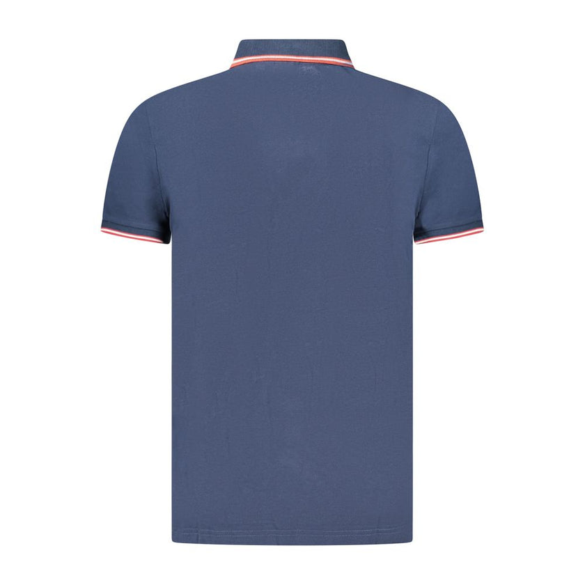 U.S. Grand Polo Blaues Baumwoll-Poloshirt für Herren