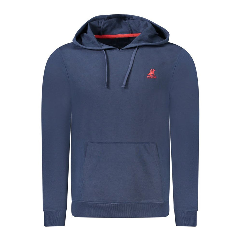 U.S. Grand Polo Blauer Baumwoll-Kapuzenpullover für Herren