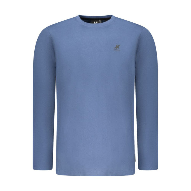 U.S. Grand Polo Blaues Baumwoll-T-Shirt für Herren