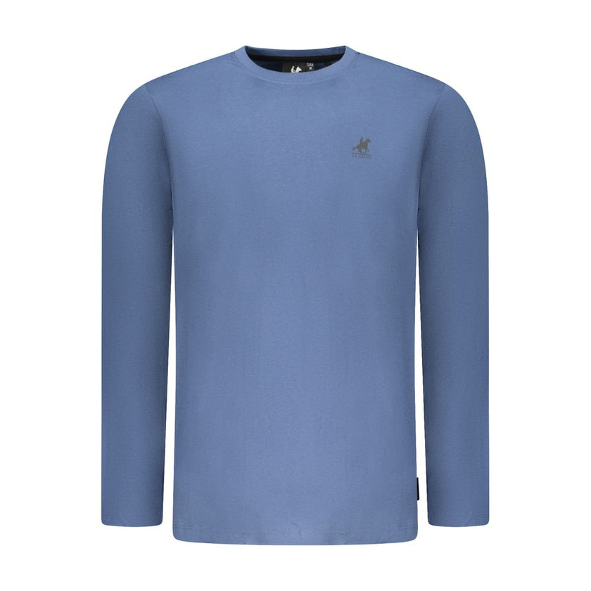 U.S. Grand Polo Blaues Baumwoll-T-Shirt für Herren