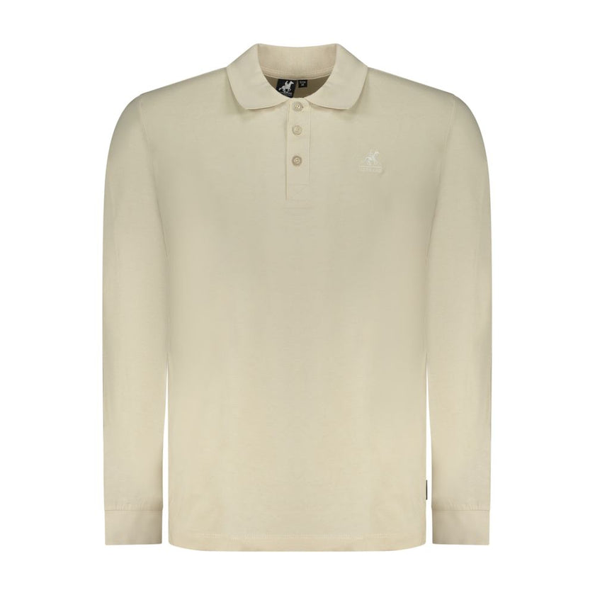 U.S. Grand Polo Beige Baumwoll-Herren-Poloshirt