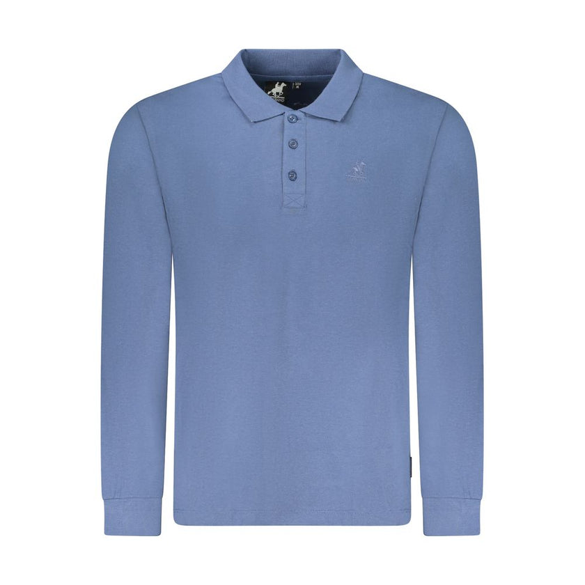 U.S. Grand Polo Blaues Baumwoll-Poloshirt für Herren
