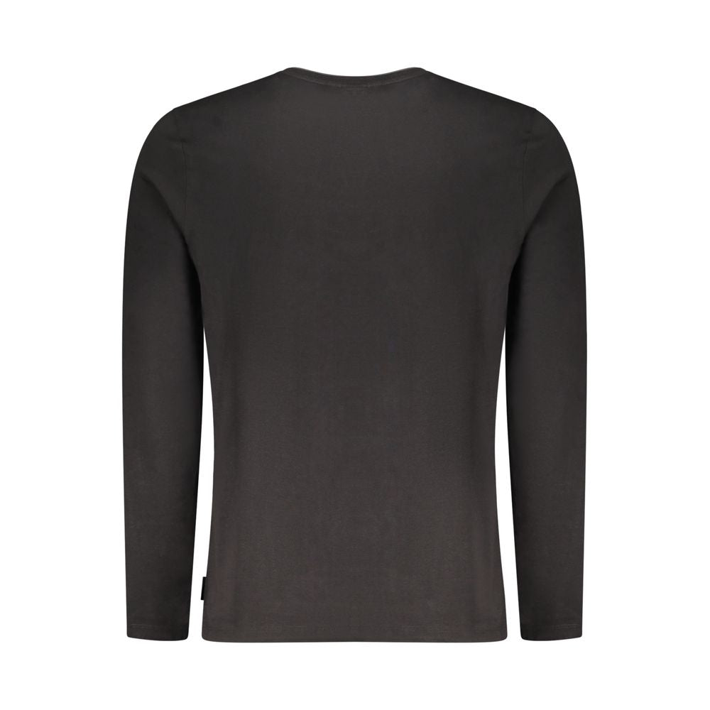 U.S. Grand Polo Schwarzes Baumwoll-T-Shirt für Herren