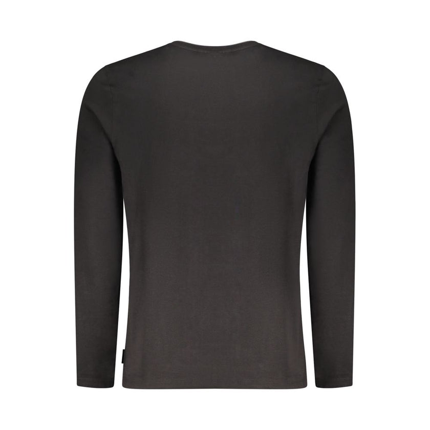 U.S. Grand Polo Schwarzes Baumwoll-T-Shirt für Herren