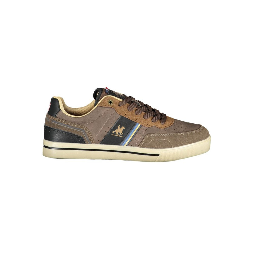 U.S. Grand Polo Marrone Polyurethan-Sneaker für Herren