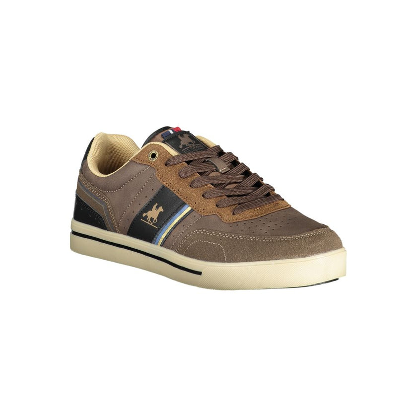U.S. Grand Polo Marrone Polyurethan-Sneaker für Herren