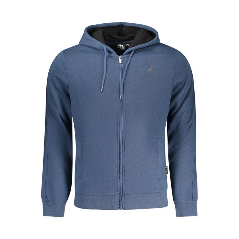 U.S. Grand Polo Blauer Baumwoll-Kapuzenpullover für Herren