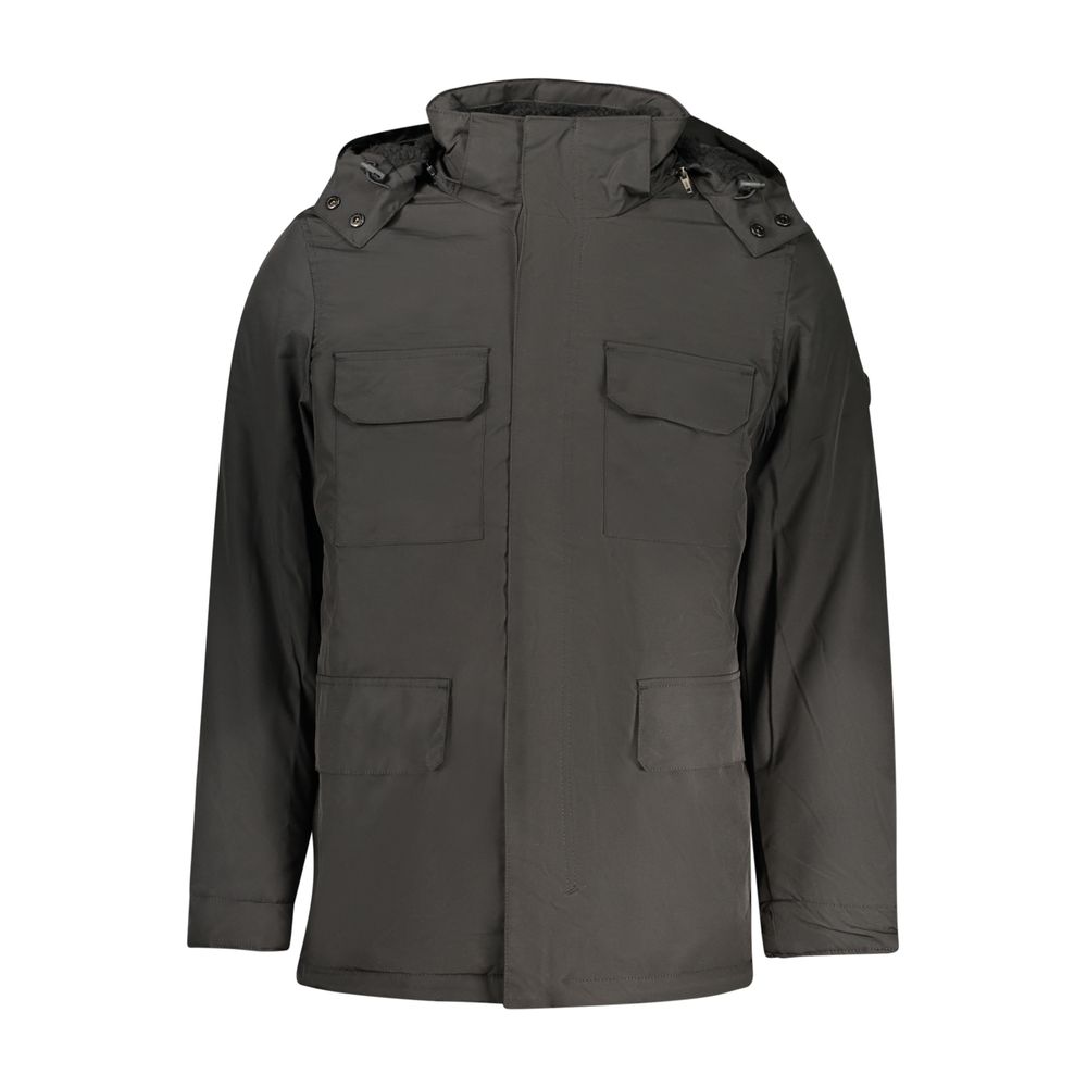 U.S. Grand Polo Schwarze Polyester Herrenjacke