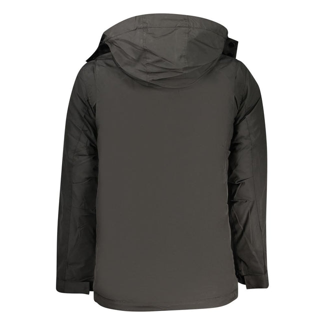 U.S. Grand Polo Schwarze Polyester Herrenjacke