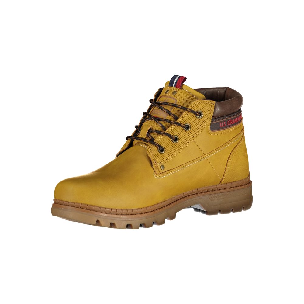 U.S. Grand Polo Gelber Ankle Boot aus Polyurethan für Herren