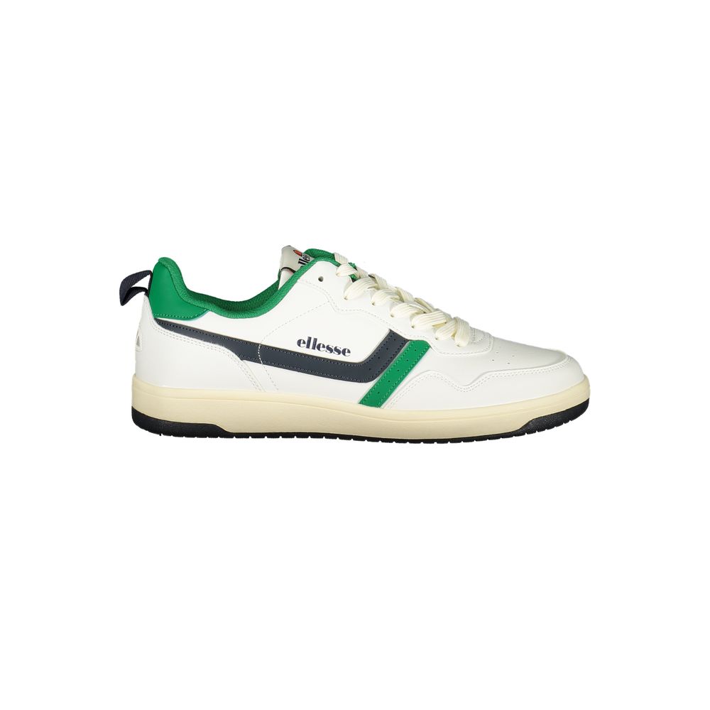 Ellesse White Polyester Athletic Style Sneakers