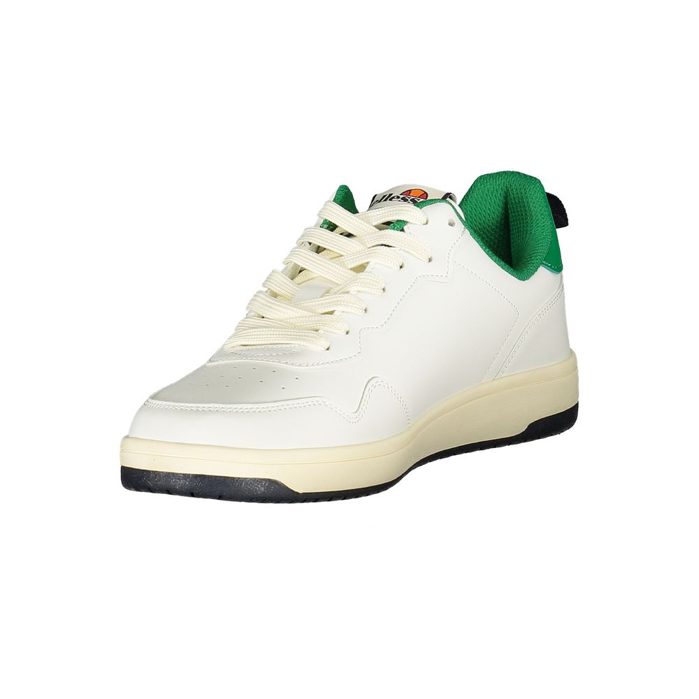 Ellesse White Polyester Athletic Style Sneakers