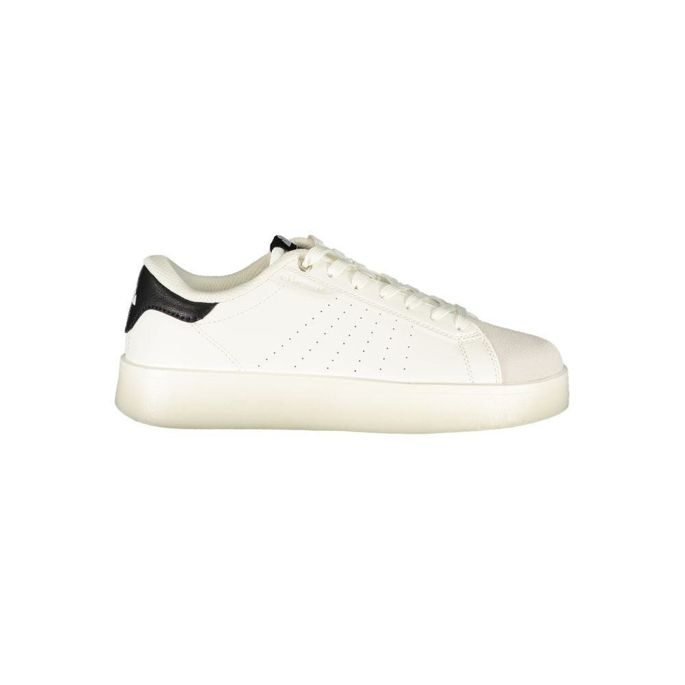 Ellesse White Polyester Athletic Style Sneakers