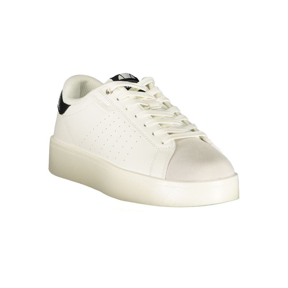 Ellesse White Polyester Athletic Style Sneakers