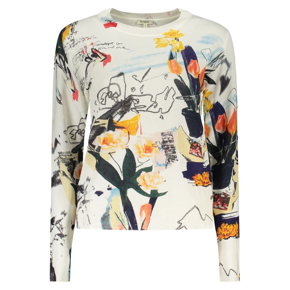 Desigual Women's White Viscose T-Shirt