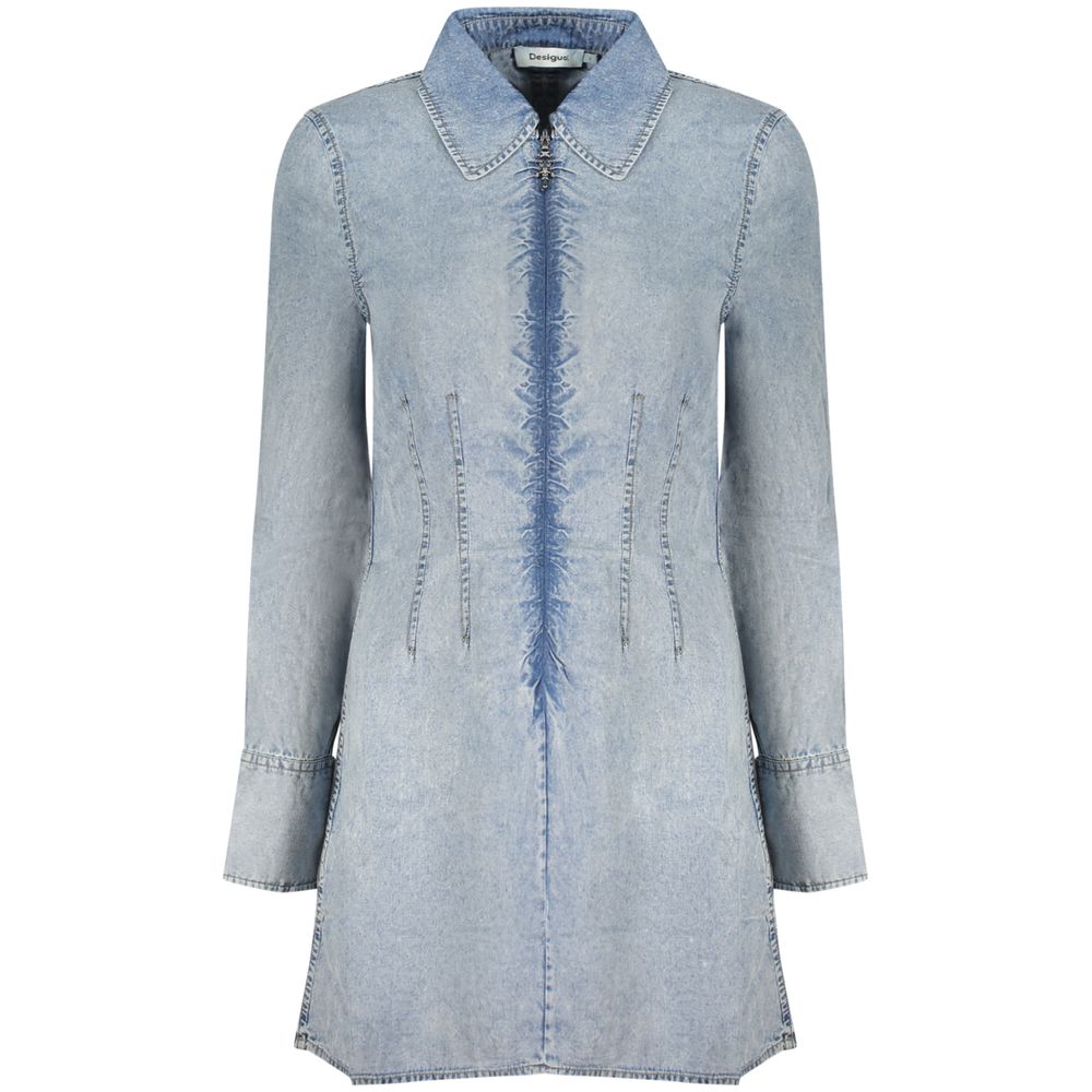 Desigual Azzurro Lyocell Damenkleid