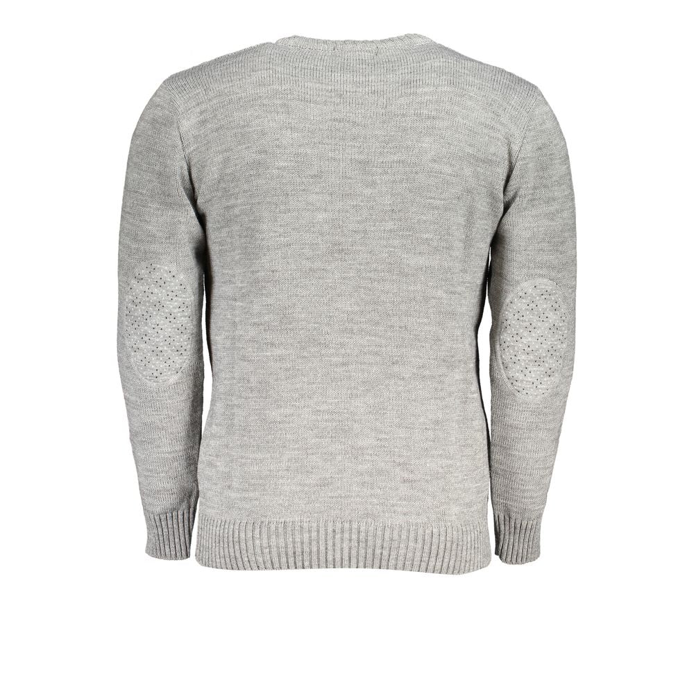 U.S. Grand Polo Grauer Strickpullover mit Rollkragen
