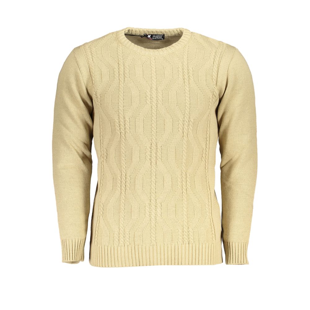 U.S. Grand Polo Beiger Pullover aus Acryl für Herren