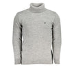 U.S. Grand Polo Grauer Strickpullover mit Rollkragen