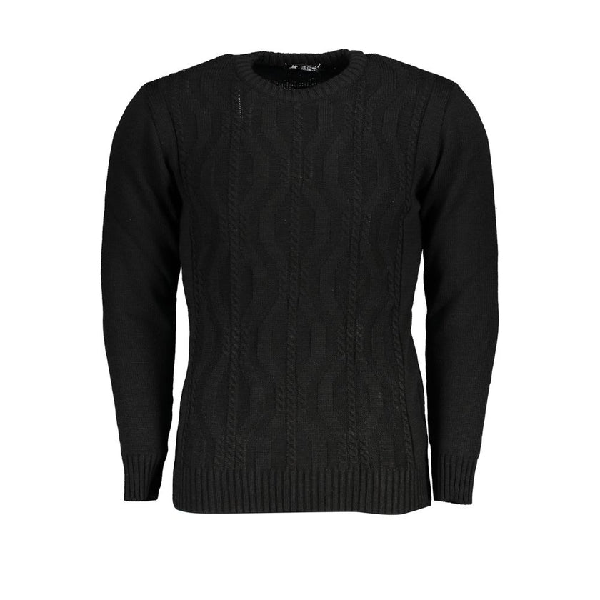 U.S. Grand Polo Schwarzer Sweatshirt aus Stoff