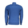 U.S. Grand Polo Blauer Rollkragenpullover aus Nylon