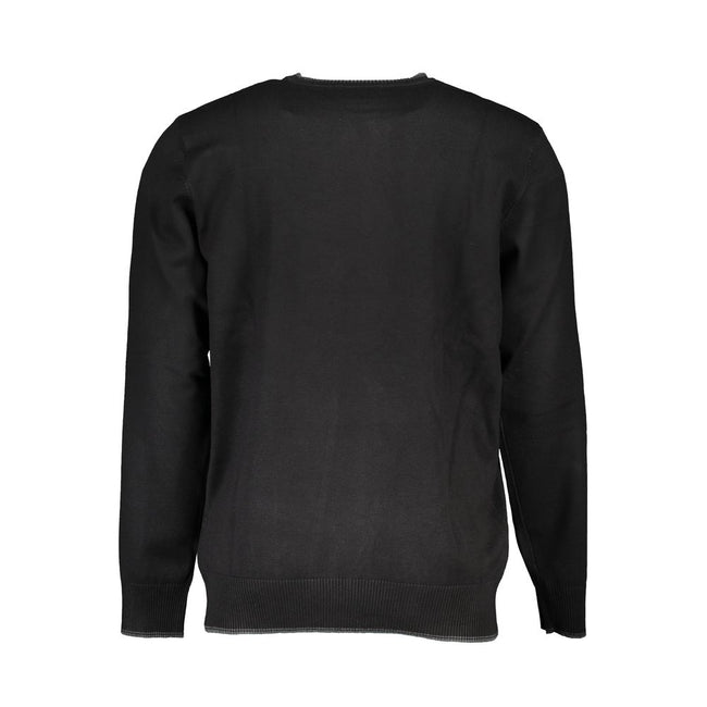 U.S. Grand Polo Schwarzer Nylon-Sweatshirt